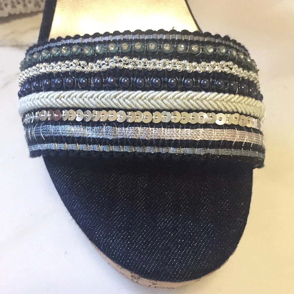 Nine West Keira Embellished Platform Sandals